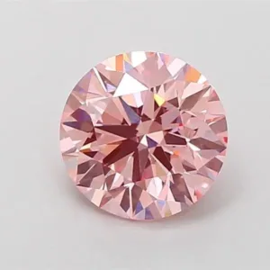 1.55 Carat Round Fancy Vivid Pink VVS2 Lab Diamond