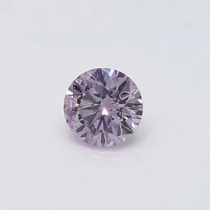 0.07 Carat Round Fancy Pink Purple Natural Diamond