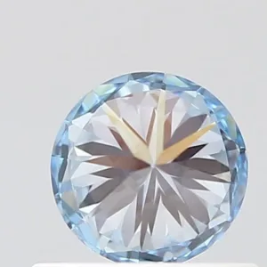 0.52 Carat Round Fancy Intense Blue VVS2 Lab Diamond