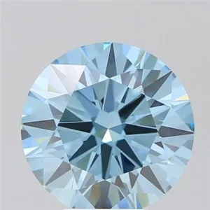 4.51 Carat Round Fancy Vivid Blue VVS2 Lab Diamond