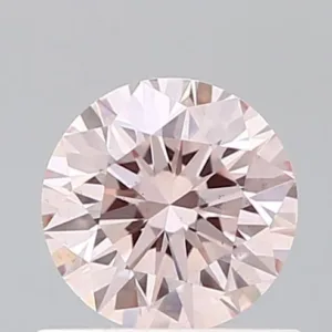 0.72 Carat Round Fancy Light Pink VS2 Lab Diamond