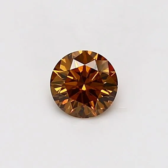 0.32 Carat Round Fancy Deep Orange SI2 Natural Diamond 1 0.32 Carat Round Fancy Deep Orange SI2 Natural Diamond
