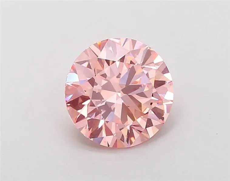 2.02 Carat Round Fancy Vivid Pink VS1 Lab Diamond 1 2.02 Carat Round Fancy Vivid Pink VS1 Lab Diamond