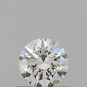 0.52 Carat Round D VVS2 Natural Diamond