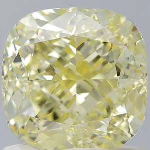 15.31 Carat Cushion Modified Fancy Yellow VS2 Natural Diamond