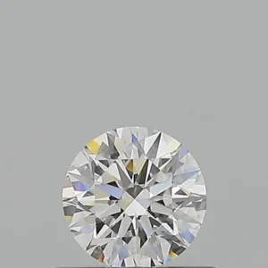 0.51 Carat Round D VVS2 Natural Diamond