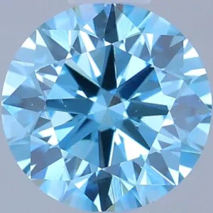 0.51 Carat Round Fancy Vivid Blue VS1 Lab Diamond