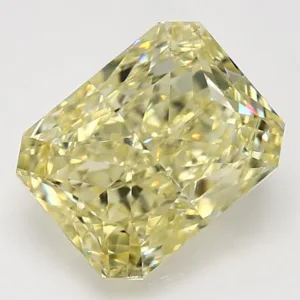 5.54 Carat Radiant Fancy Yellow VS2 Natural Diamond
