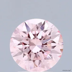 2.1 Carat Round Fancy Intense Pink VS1 Lab Diamond