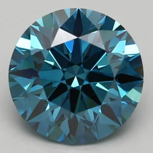 2.95 Carat Round Fancy Vivid Blue VS1 Lab Diamond
