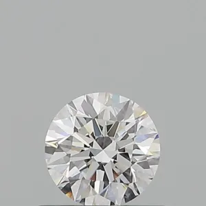 0.57 Carat Round D VVS2 Natural Diamond