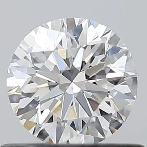 0.58 Carat Round F VS2 Natural Diamond