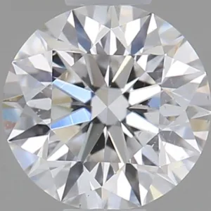 0.53 Carat Round D SI2 Natural Diamond