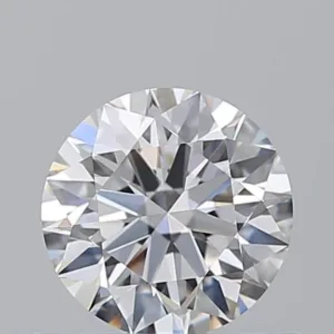 0.61 Carat Round D VVS2 Natural Diamond