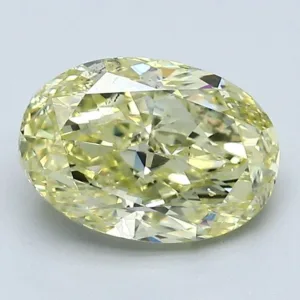 2.01 Carat Oval Fancy Yellow SI1 Natural Diamond