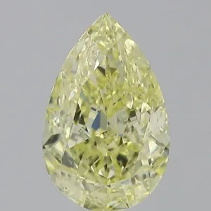 2.02 Carat Pear Fancy Yellow SI1 Natural Diamond