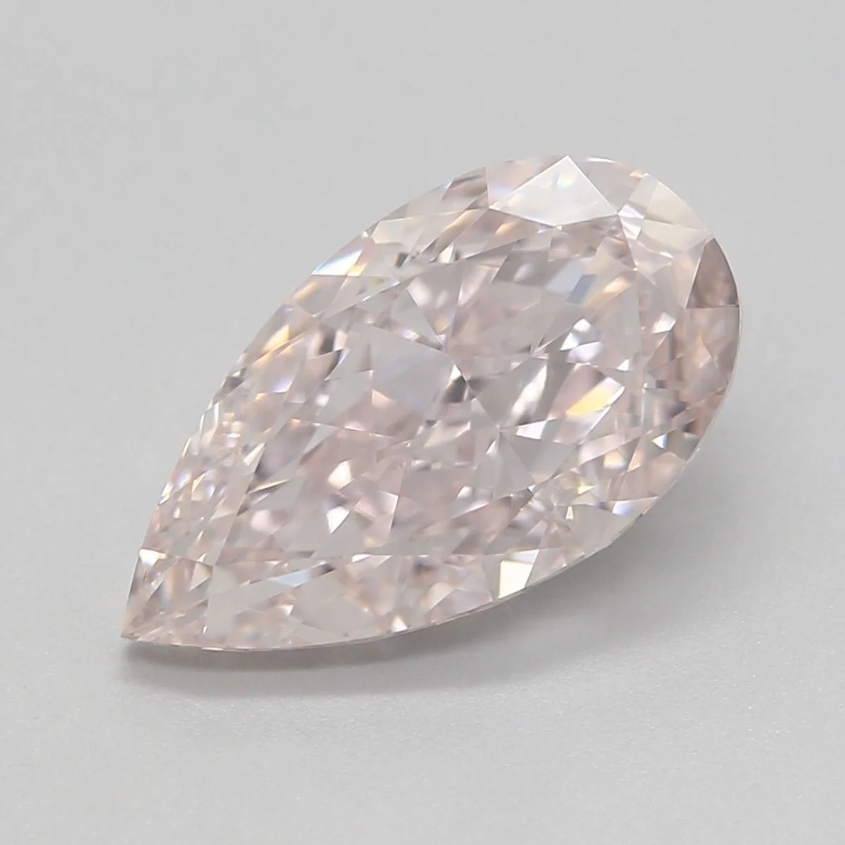 2.06 Carat Pear Light Pink IF Natural Diamond 1 2.06 Carat Pear Light Pink IF Natural Diamond