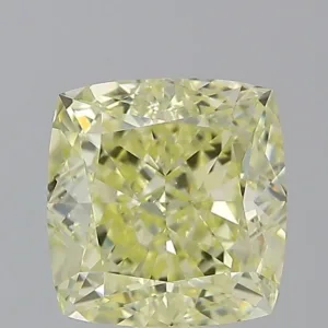 2.36 Carat Cushion Modified Fancy Yellow VS2 Natural Diamond