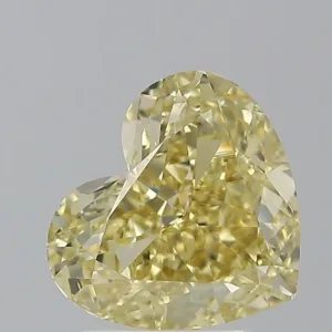 2.52 Carat Heart Fancy Yellow VS2 Natural Diamond