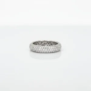 18K White Gold Round Brilliant Eternity Ring