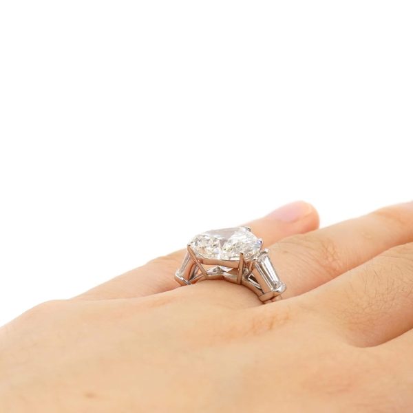 5.02 Carat D VS1 Heart Platinum Engagement Ring