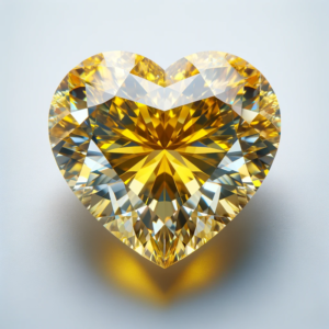 Fancy Yellow Heart Diamond