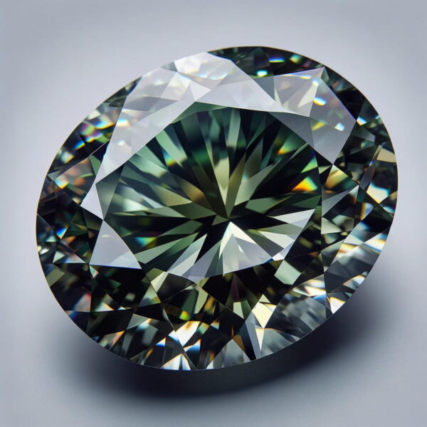 2.60 Carat Fancy Colored Chameleon Oval Diamond