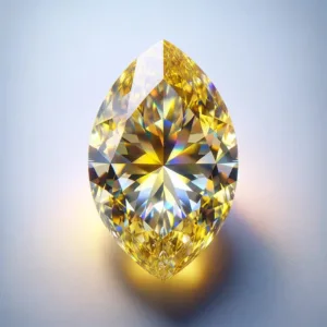 Fancy Intense Yellow Orange Marquise Diamond