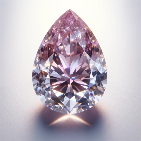 Fancy Light Purplish Pink Pear Diamond