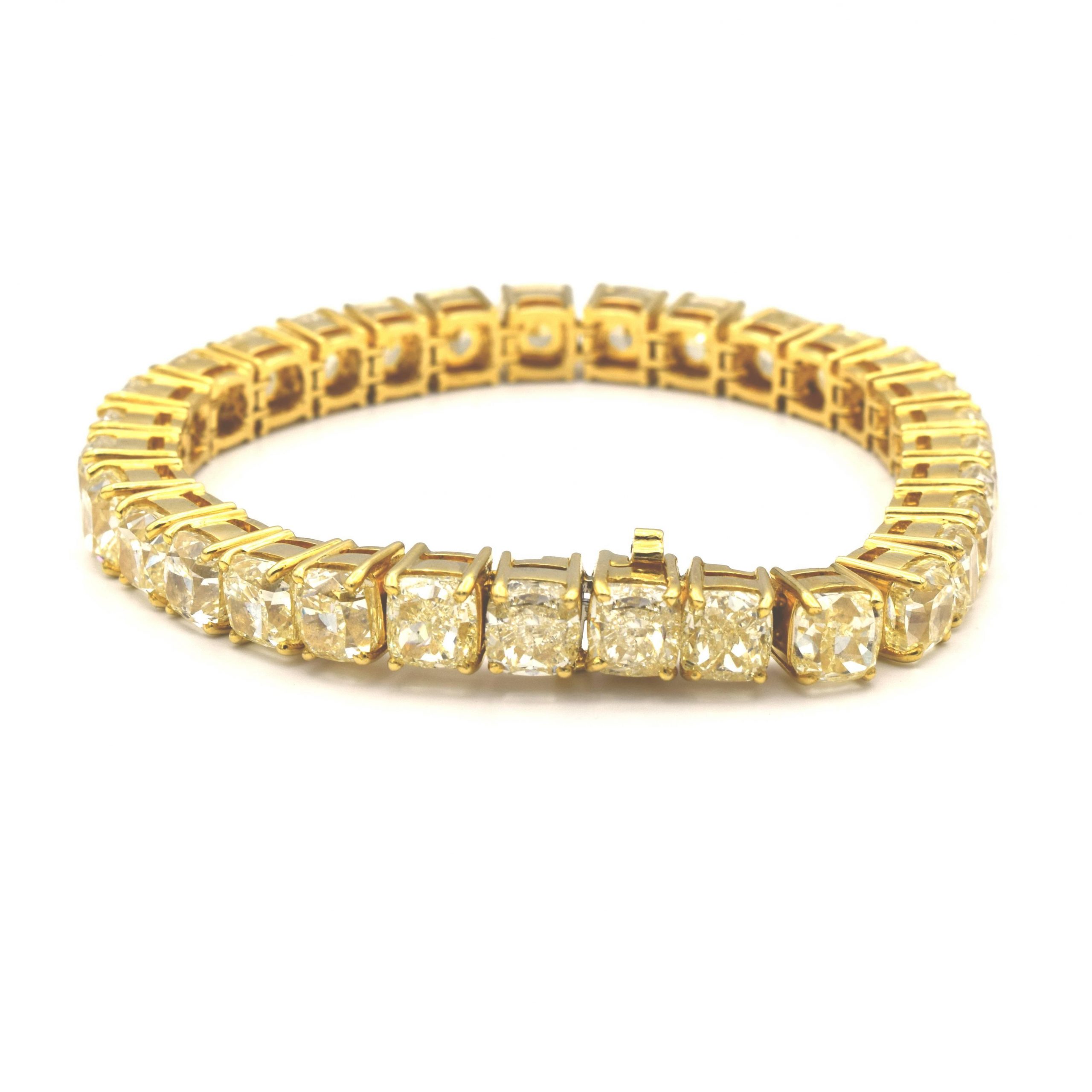 18K 47.13 Carat Yellow Diamond Tennis Bracelet 3 18K 47.13 Carat Yellow Diamond Tennis Bracelet