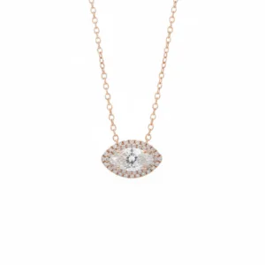 18K Marquise Diamond Pendant