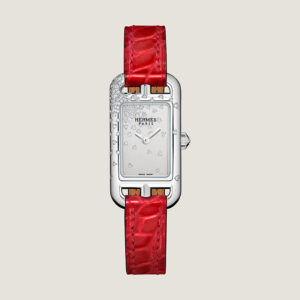 Hermes Nantucket Diamond-set steel watch