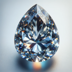 Fancy Gray Blue Pear Diamond