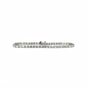 18K White Gold 4.57 Carat Diamond Tennis Bracelet