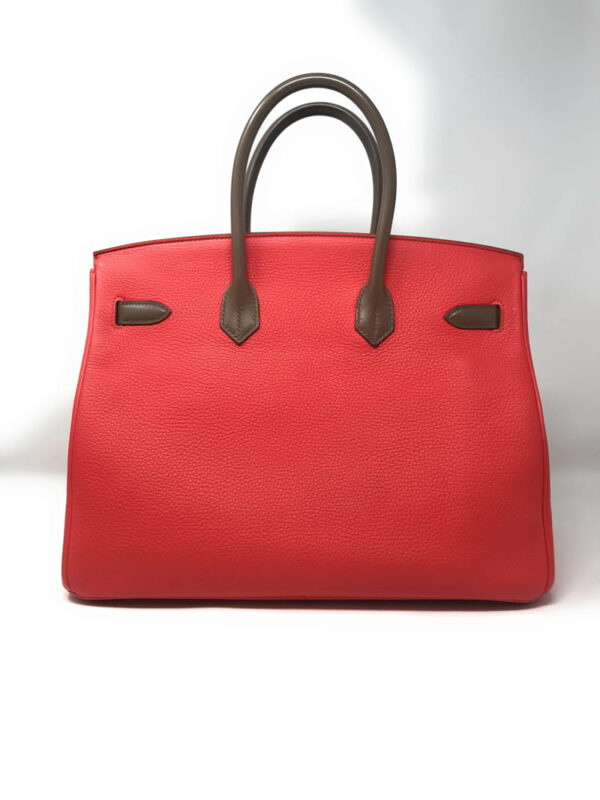 Hermès Birkin 35cm Tricolor Rose Jaipur, Argile and Etoupe