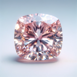 Light Pink Cushion Diamond