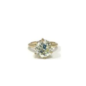 4.55 Brilliant Q-R SI1 6 Prong Solitaire Ring