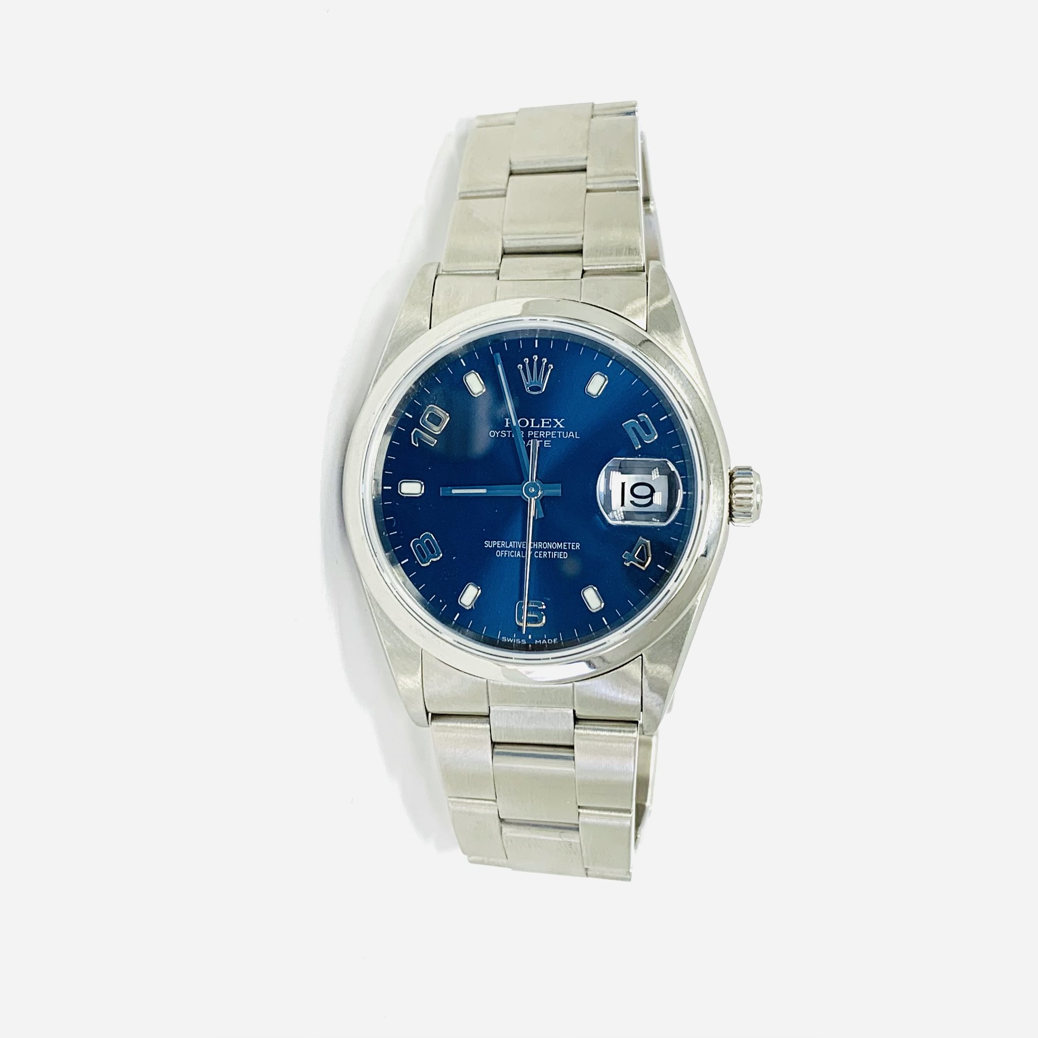 Rolex 15200 Date Blue Face Watch