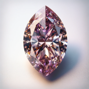 Fancy Brownish Purple Pink Marquise Diamond