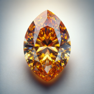 Deep Yellow Orange Marquise Diamond