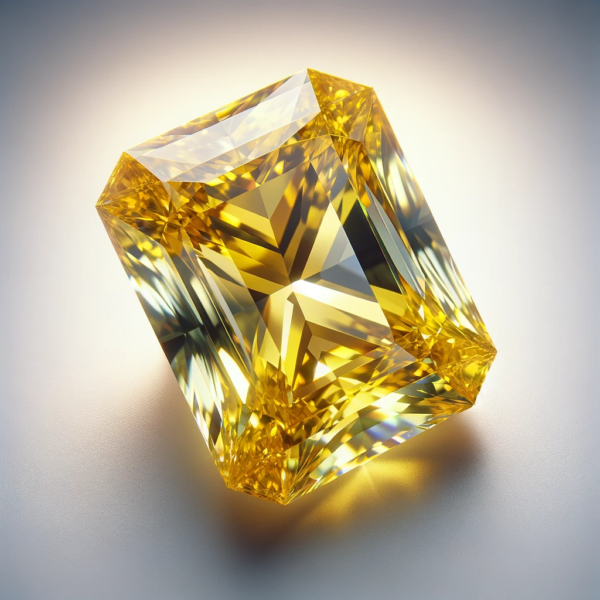 Fancy Vivid Yellow Emerald Diamond