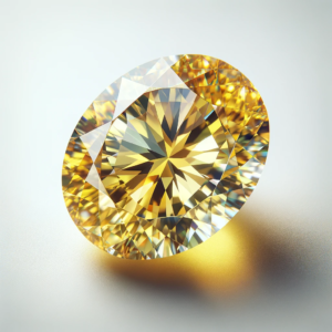 Fancy Bright Yellow Oval Diamond