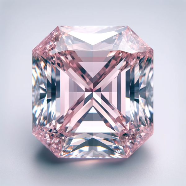 Light Pink Emerald Diamond