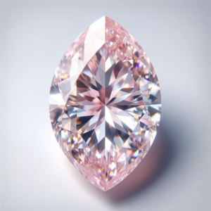 light pink color marquise shape loose diamond