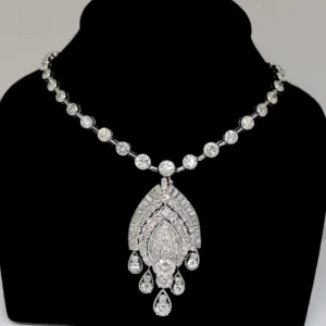Van Cleef & Arpels necklace with Indian-inspired diamond pendant