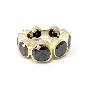 18K 15.38 Carat Bezel Set Diamond Ring