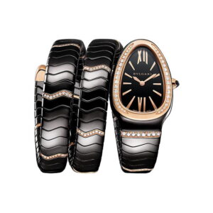 Bvlgari Serpenti Rose Gold Diamond Twist Watch