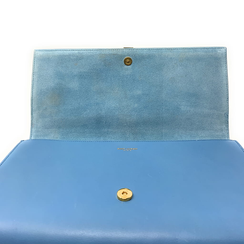 Yves Saint Laurent Sade Pochette Enveloppe leather clutch bag 6 Saint Laurent Sade Pochette Enveloppe leather clutch bag