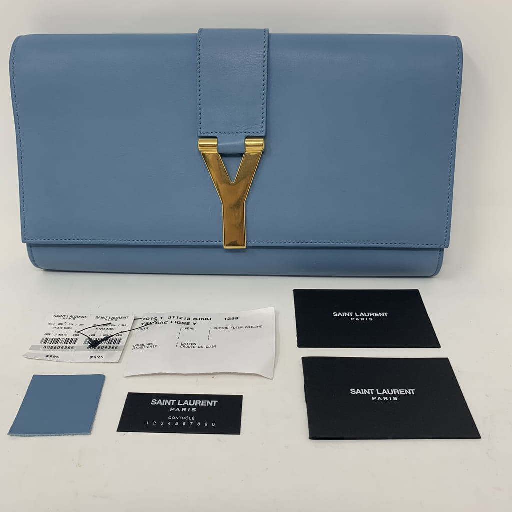 Yves Saint Laurent Sade Pochette Enveloppe leather clutch bag 9 Saint Laurent Sade Pochette Enveloppe leather clutch bag