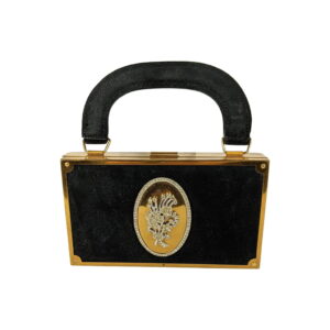 The Sands Las Vegas Evans Mini Suede "Suitcase" Minaudiere